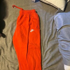 Orange Nike Sweatpants